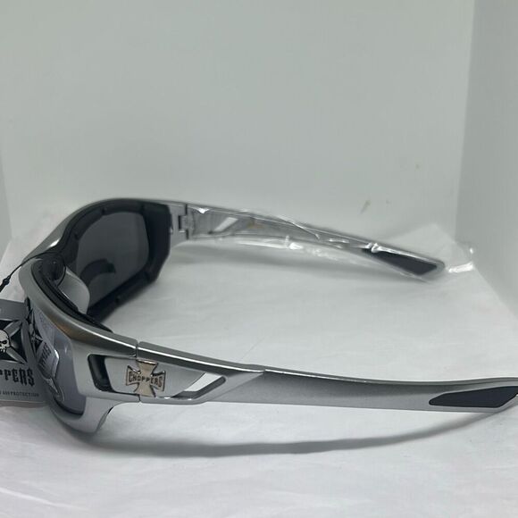Choppers Padded Sunglasses with Mirror Lenses - Picture 2 of 3